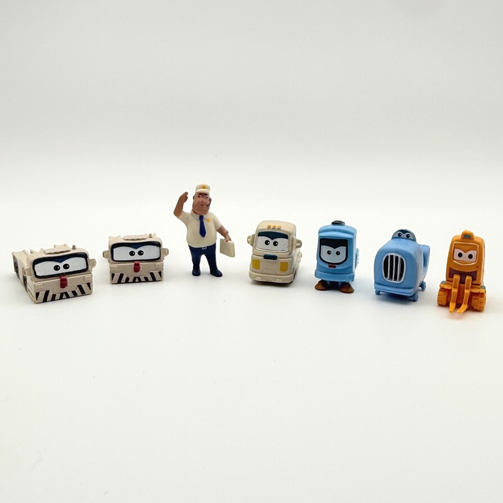 Super Wings Airport Crew Lot 7 Mini PVC Figures Jimbo Blind Bag Toys 2018